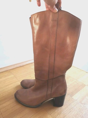 Oliver leder stiefel knie - leder, stiefel,